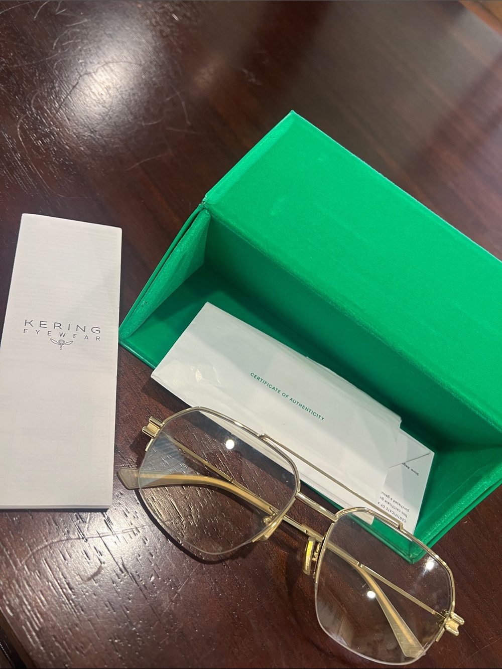Bottega Veneta Bright Green Triangular Card Holder